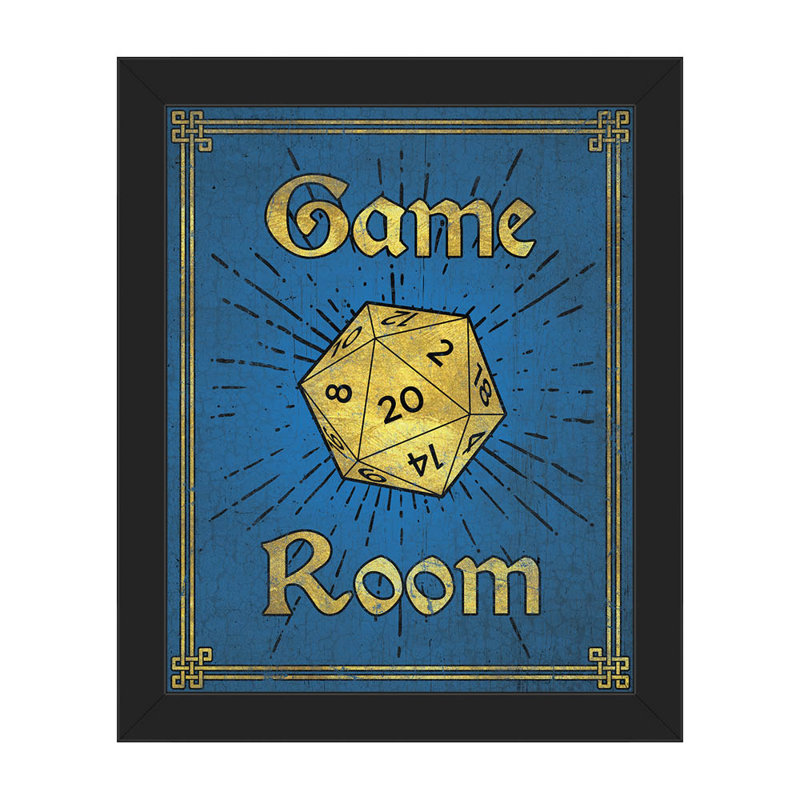 Click Wall Art Game Room Framed Painting Print on Canvas Wayfair